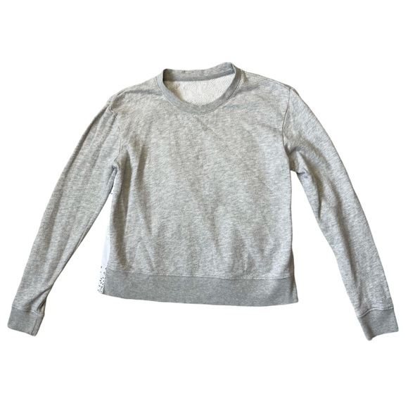 Joie from Revolve - Devra Gray White Sweater, Embroidered Back Detail - Small - Picture 5 of 15